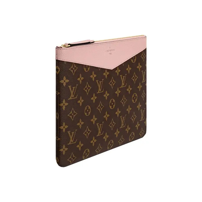 LOUIS VUITTON DAILY Canvas Leather Handbag Women’s 11.6×0.3×8.2 in