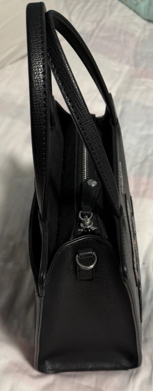 KARL LAGERFELD PARIS Maybelle Black Rhinestones Cat Crossbody Bag Satchel NWT