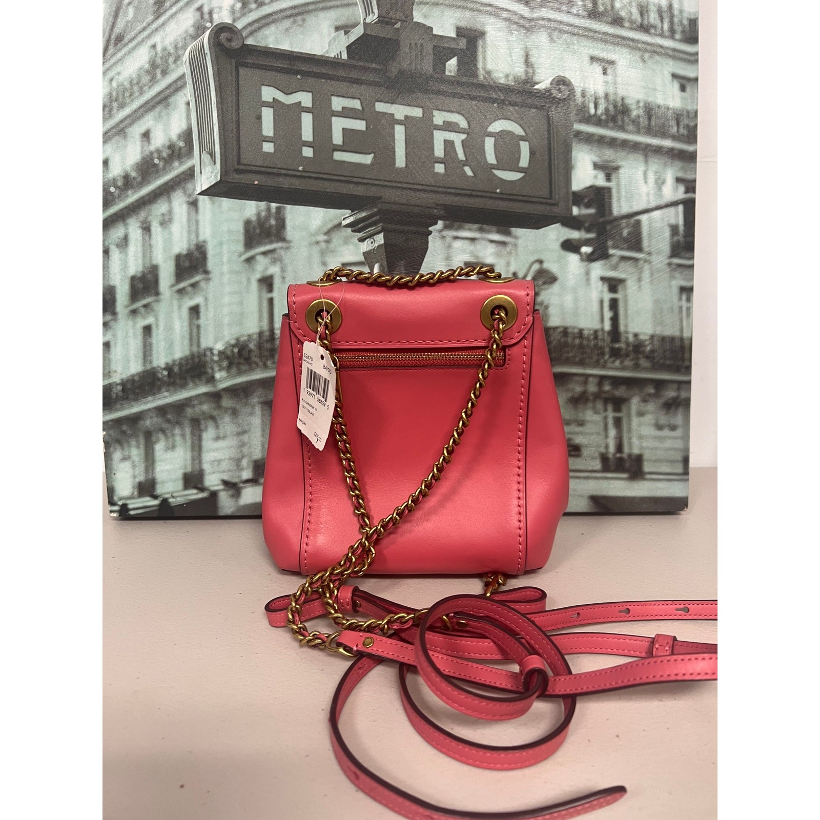Coach 52670 Parker Convertible Backpack 16 IN Pink