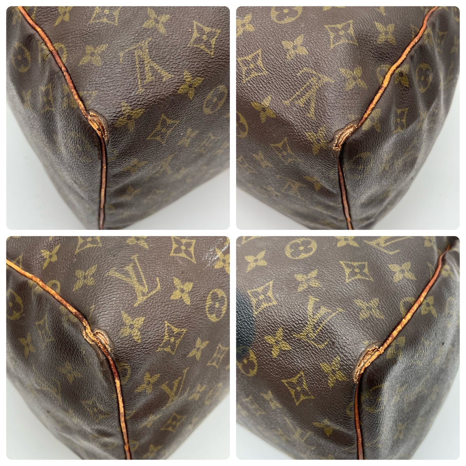 Auth LOUIS VUITTON Monogram Keepall 50 Boston Bag M41426 2Y9833