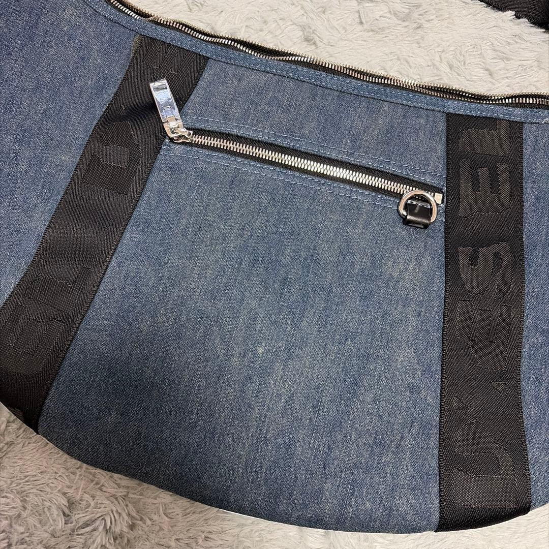 Diesel Denim Shoulder Bag Crescent Large Unused 53x28cm