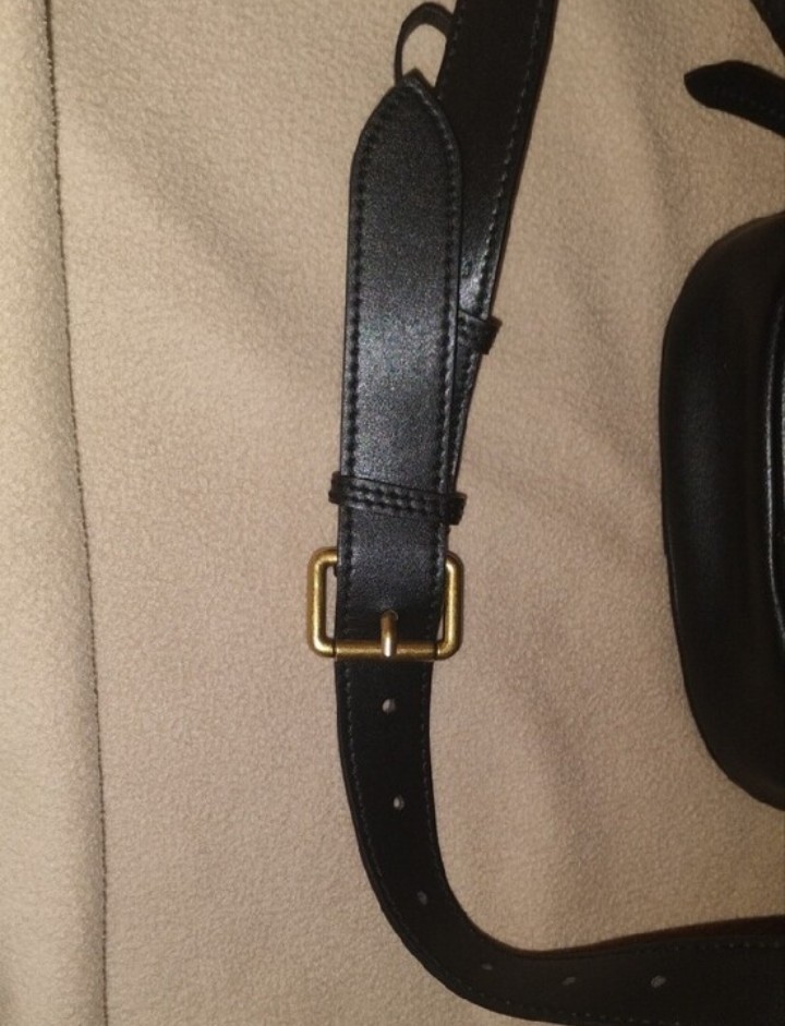Gucci GG Marmont Black Chevron Quilted Belt Bag Gold Hardware Zip, Card