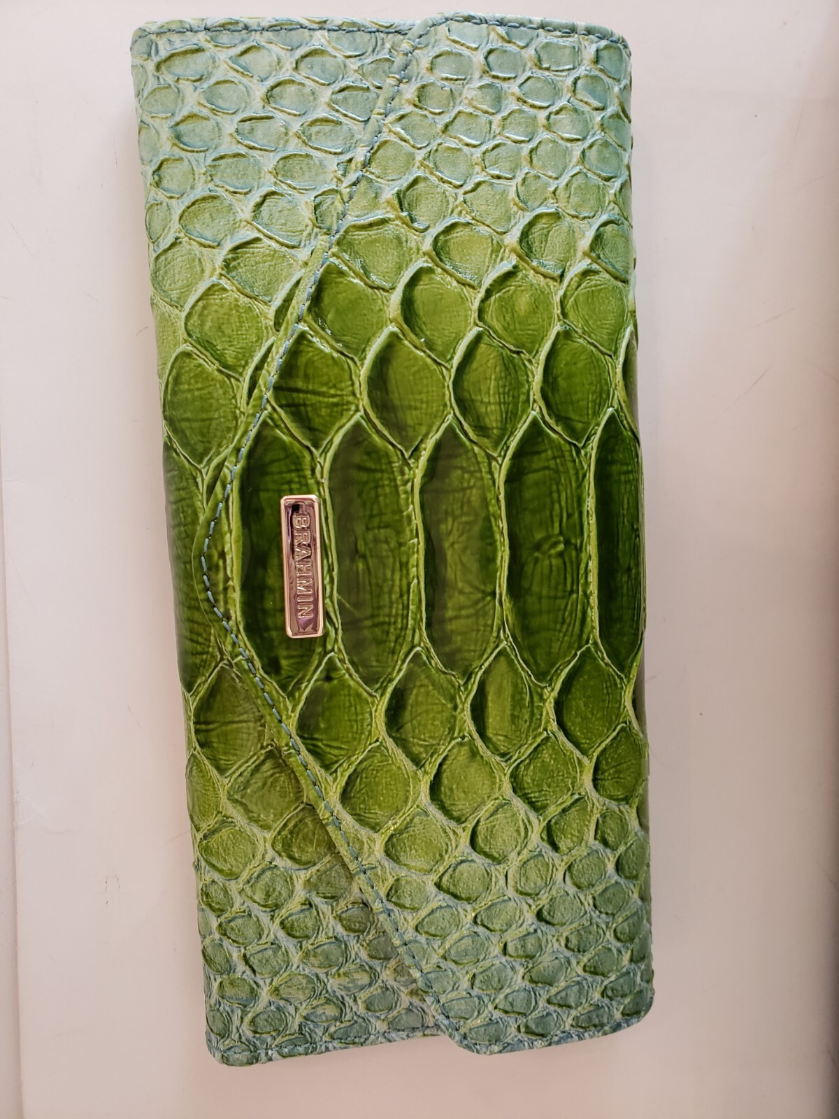 💙NWT💙BRAHMIN💙LIMEADE RIVERS LG DUXBURY SATCHEL & Veronica Wallet💙GenLeather