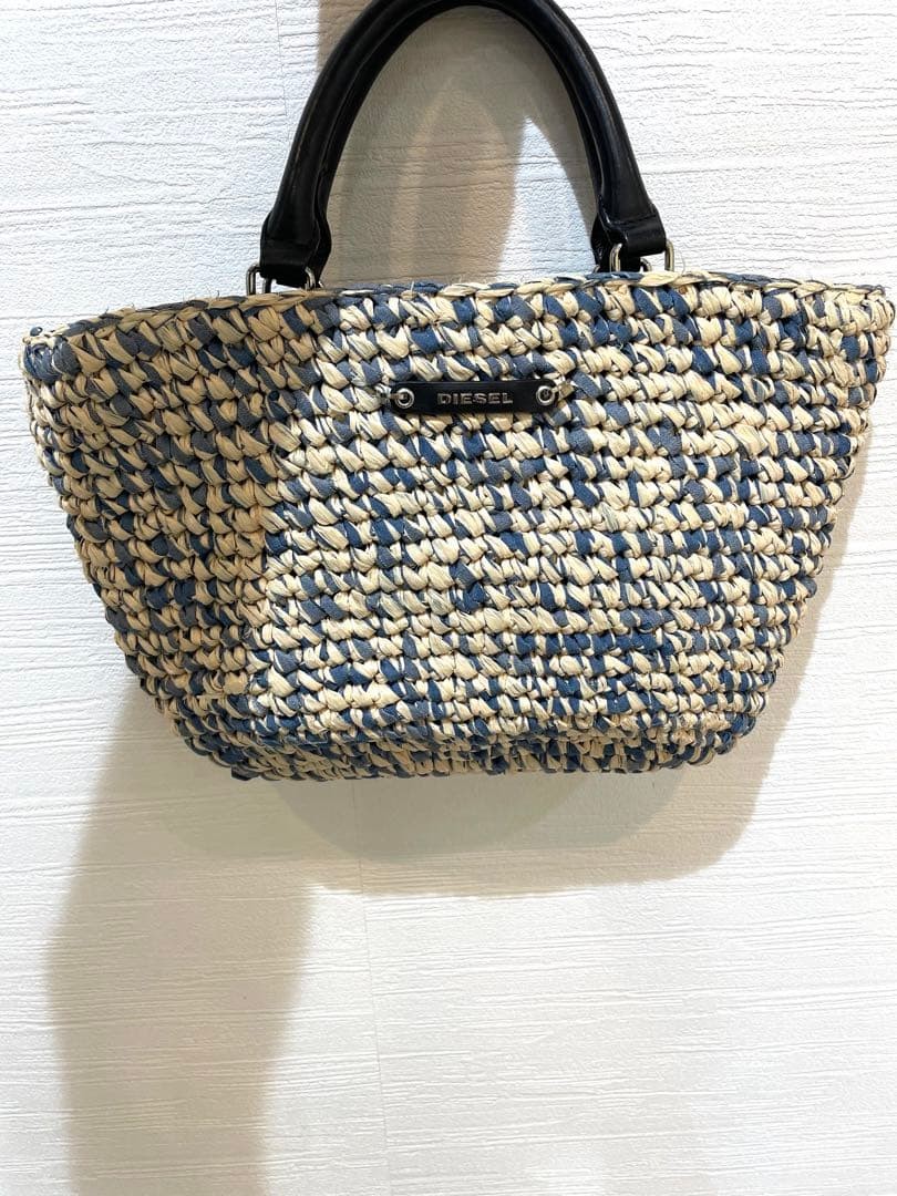 DIESEL Tote Bag, 22x35cm, Pre-owned, Damaged Surface, Unspecified Color