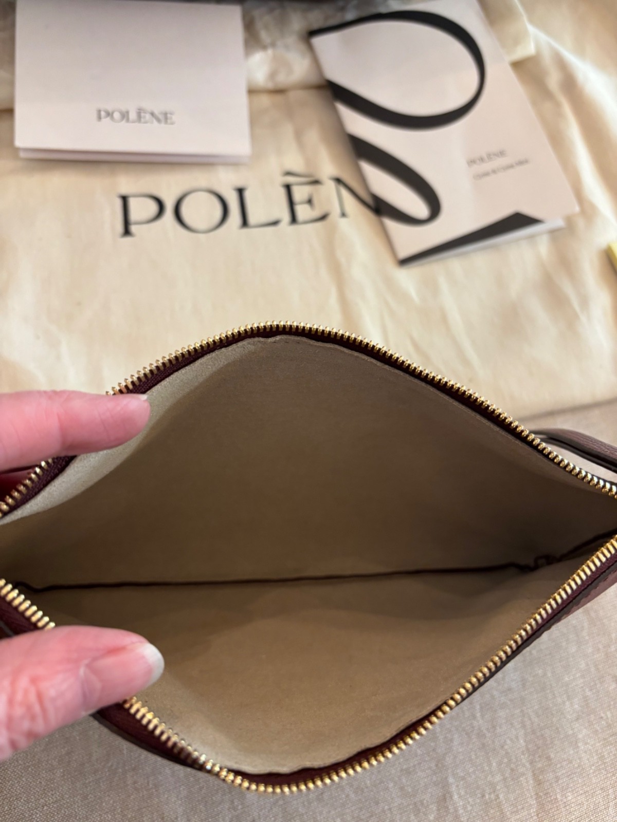 Polene Paris Cyme Black Cherry Large