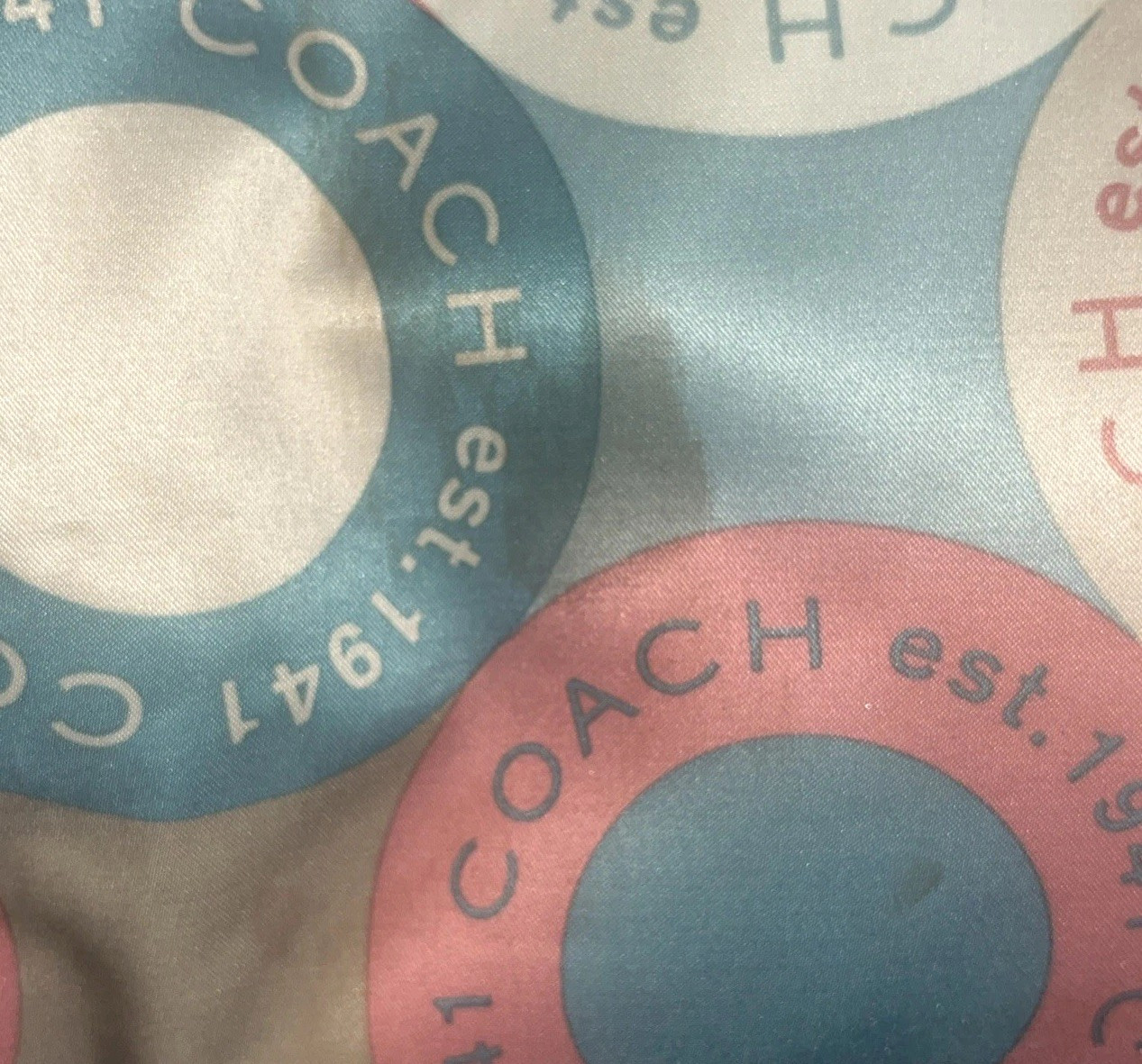 Coach Logo Print Multicolor Tote
