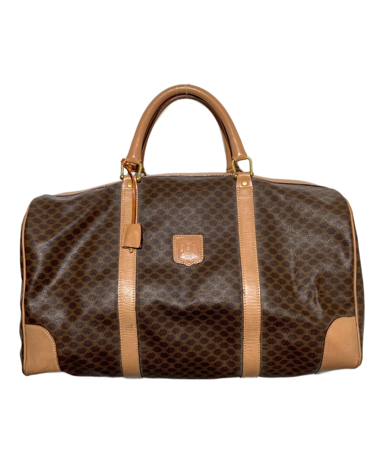 Celine Macadam Boston Bag Brown #TFB13781