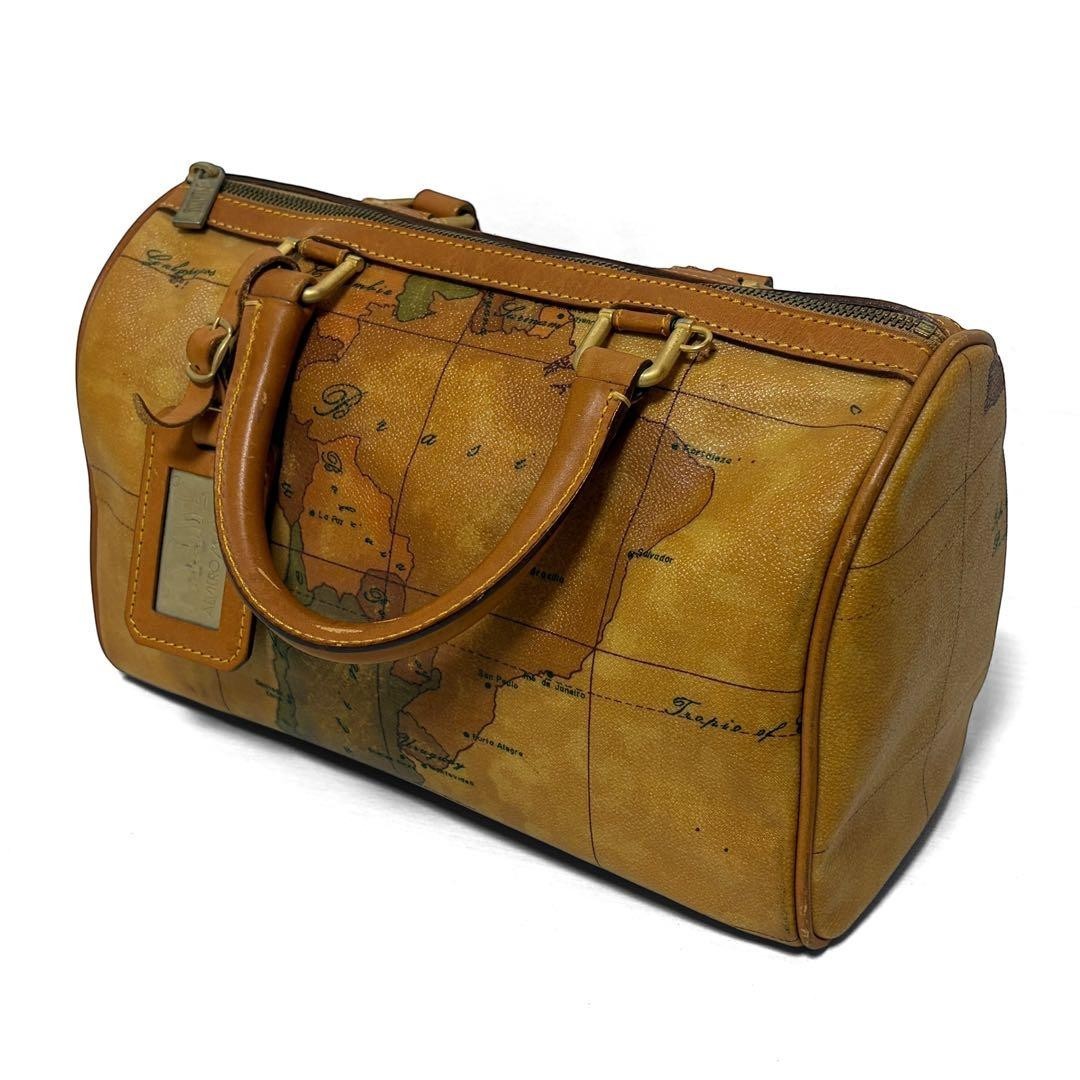 Auth Prima Classe Mini Boston Bag Handbag PVC Brown Used