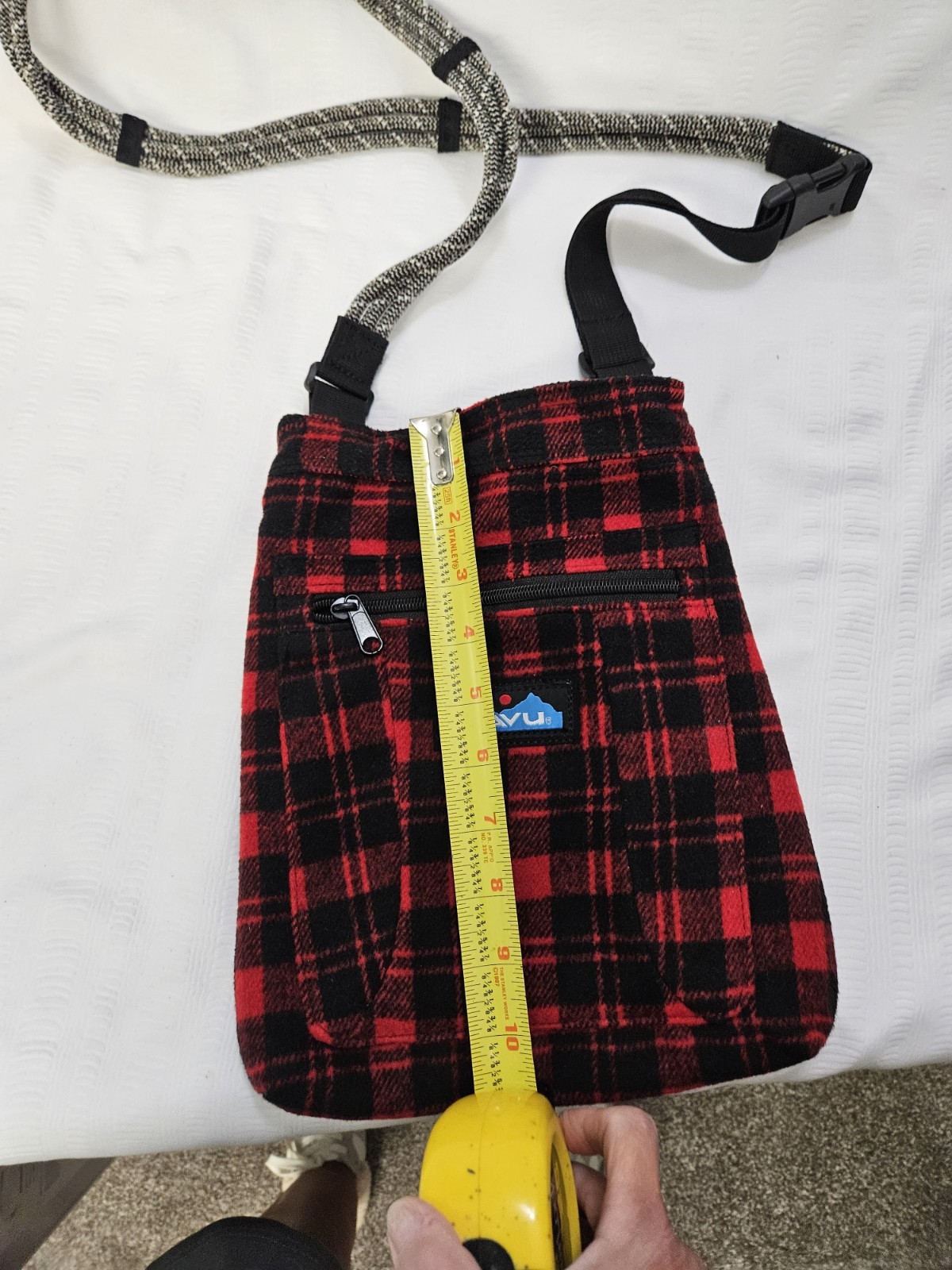 Kavu Keepon Keepin Crossbody Shoulder Bag Poly/Acrylic/Cotton Lumberjack NWT