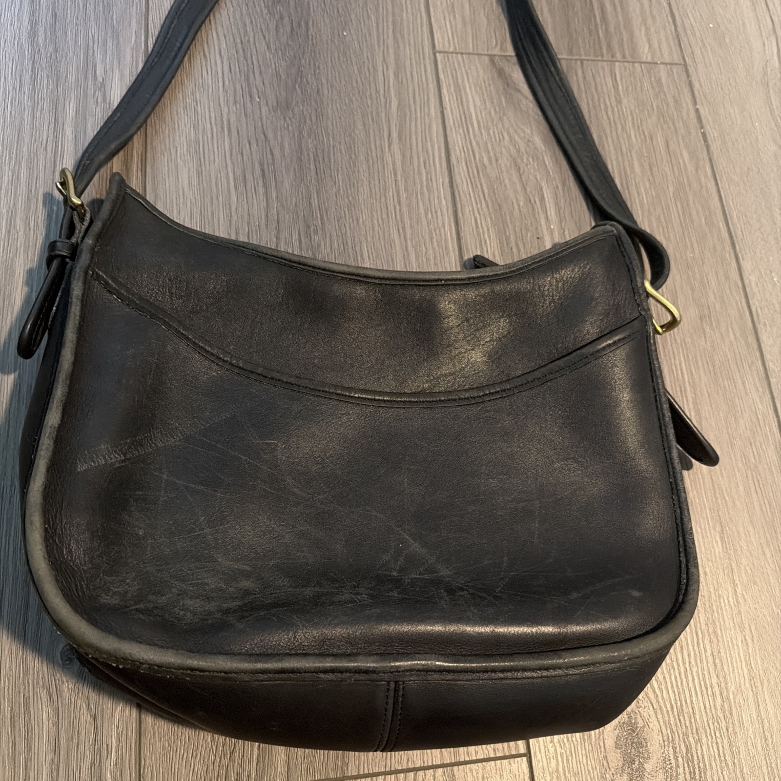 Vintage Coach Classic Hobo Brown Leather Bag – Style 9855 Made in USA – 80s/90s