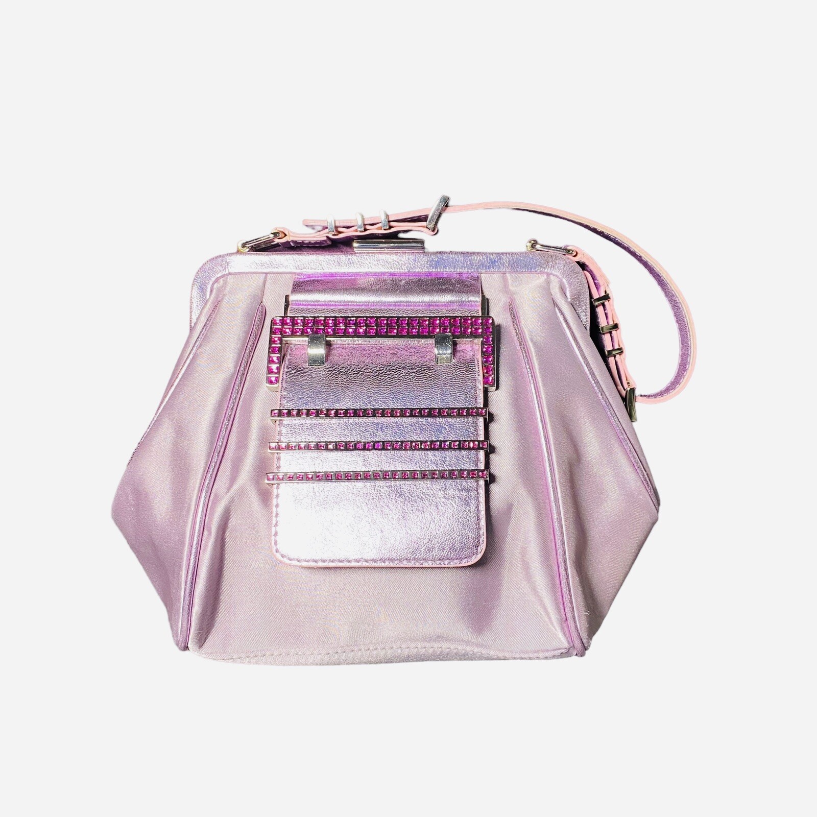 Charles David Designer Handbag Clutch Mini Lavender Purse Spring Y2K Purple Smal