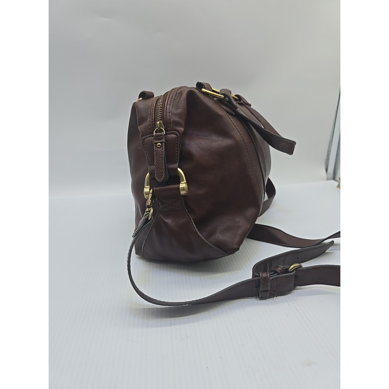 MERONA Faux Leather Hobo Shoulder Bag Purse Color BROWN [65]