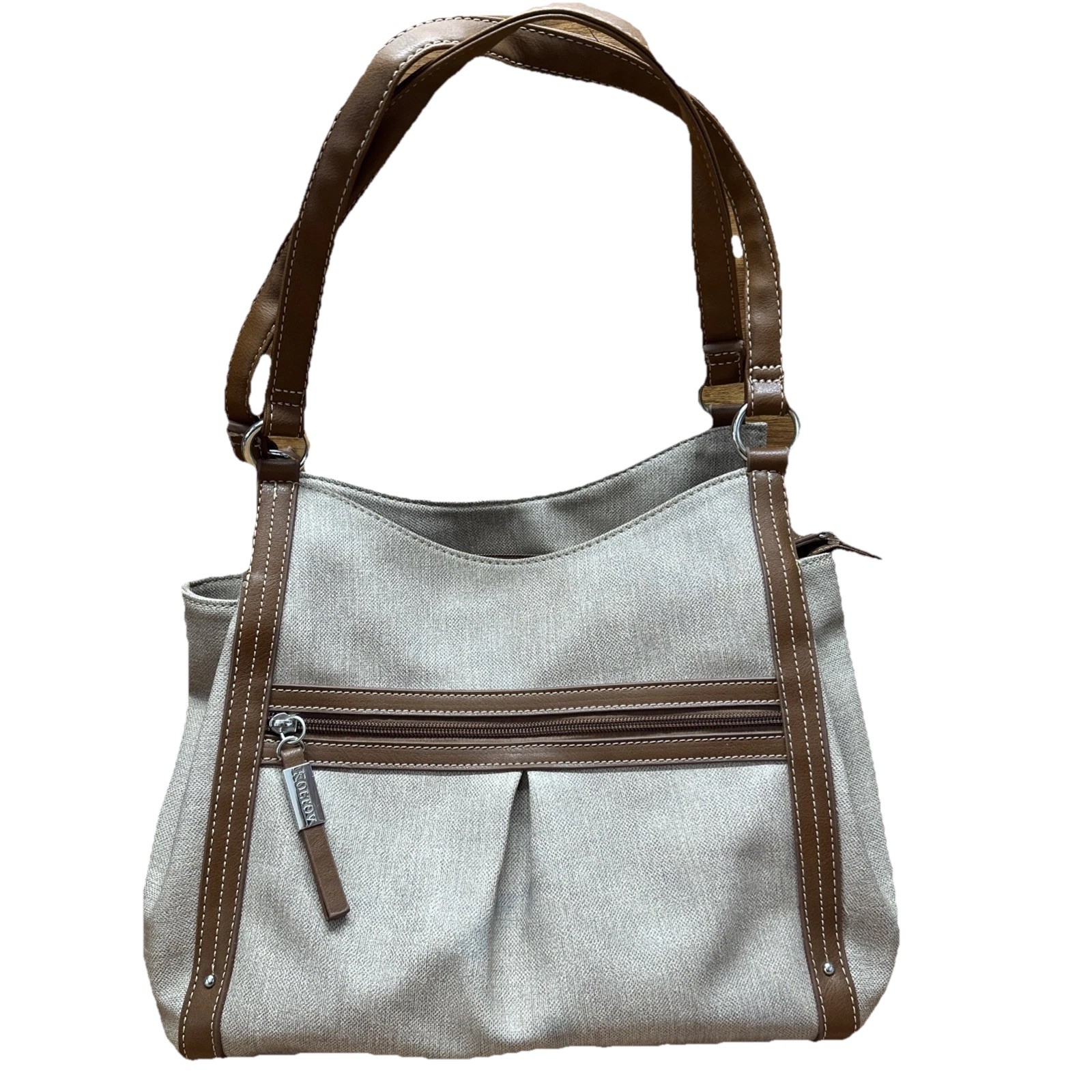 Koltov Over The Shoulder Purse RN #13434 Man Made Material Brown 13”x11”x5”