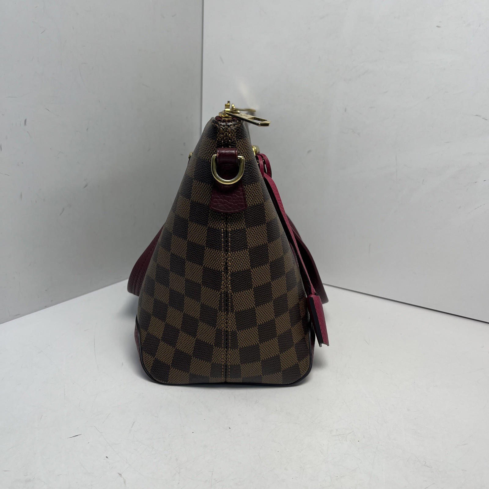 LOUIS VUITTON Brown Damier PVC 2017 Hyde Park Handbag Shoulder Bag