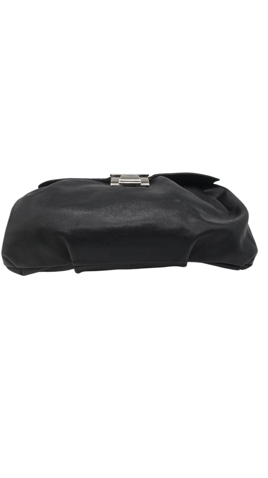 Vintage Robert Pietri Black Leather Shoulder Purse Handbag-Made In Spain