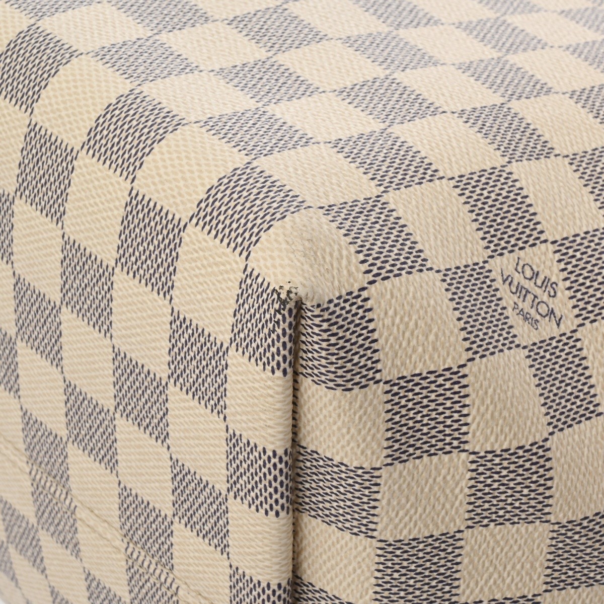 LOUIS VUITTON Jena MM N44040 Damier Azur Damier canvas white Women Tote Bag