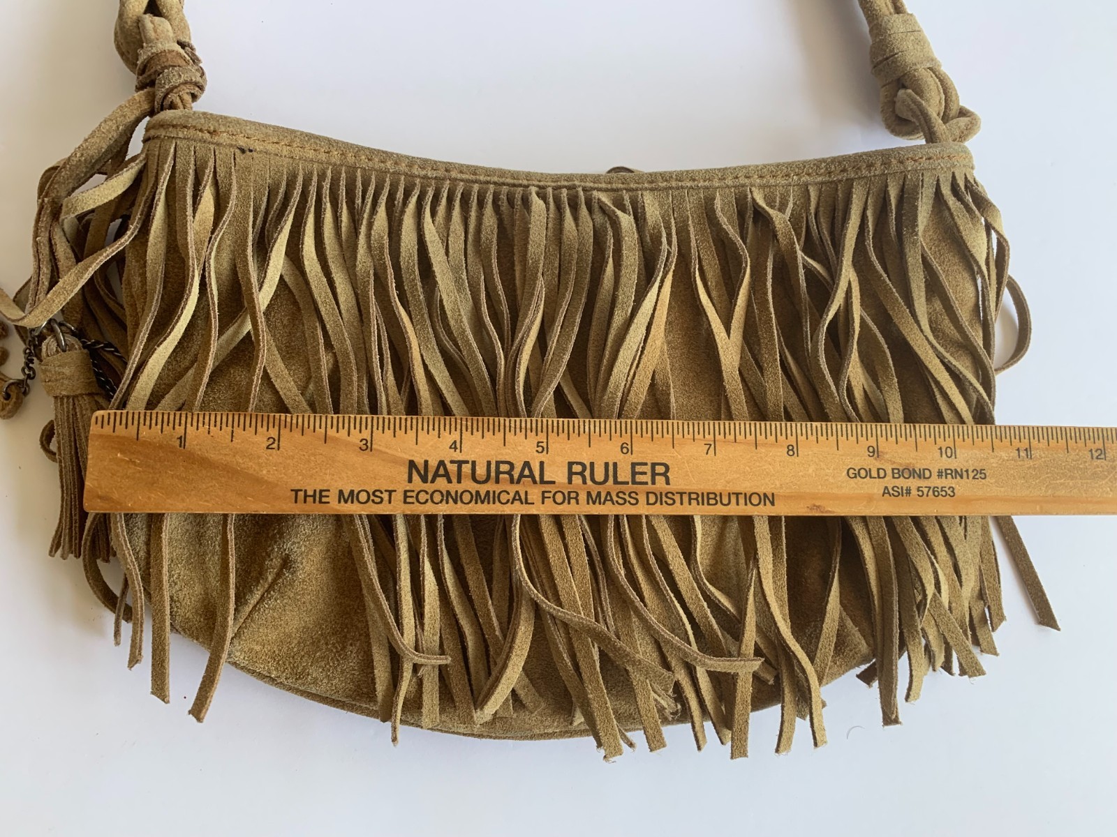 American Eagle Outfitters Fringed Suede Brown Handbag Purse Bag Satchel Boho