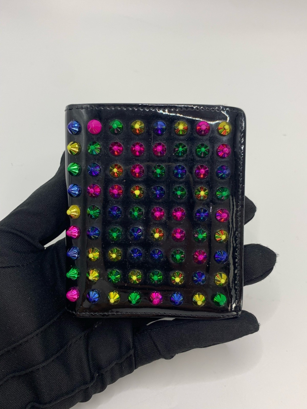 Christian Louboutin studded wallet.