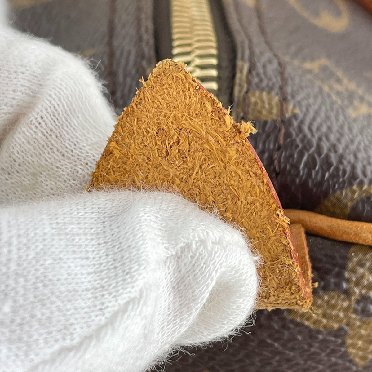 Louis Vuitton Monogram Speedy 30 Leather Fabric Brown Handbag 4299