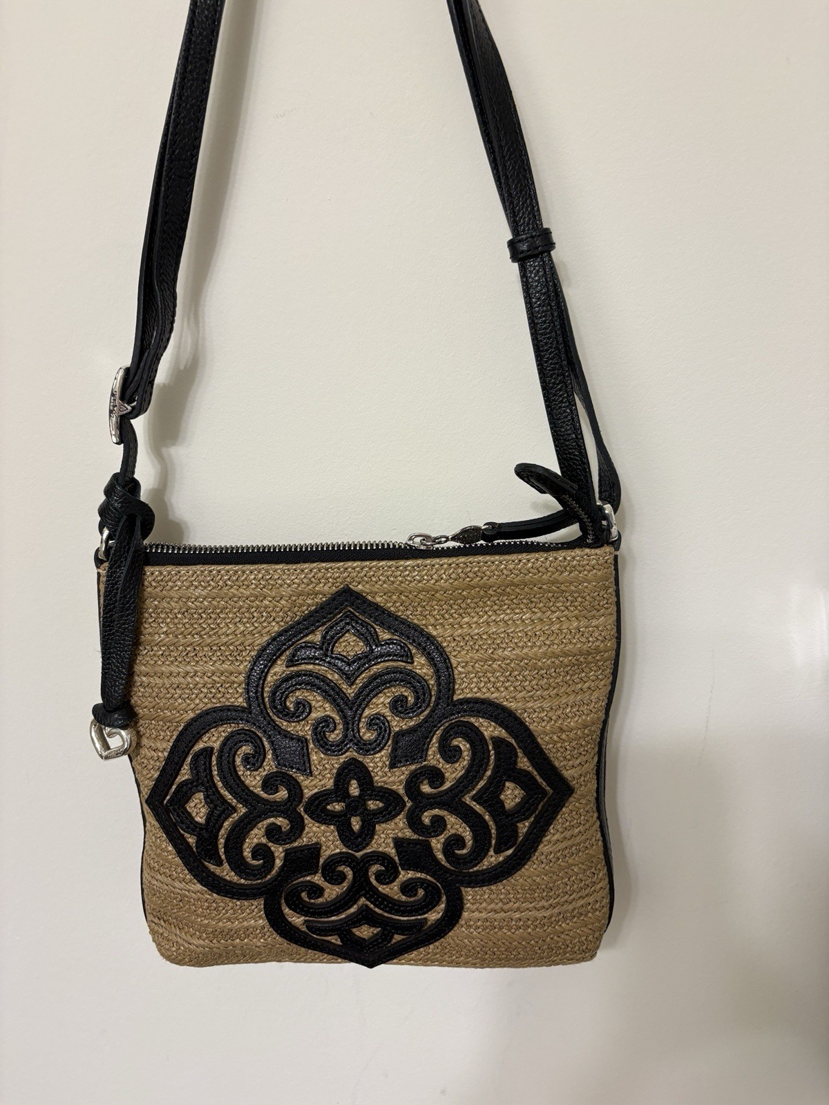 Brighton Straw Raffia Crossbody Bag