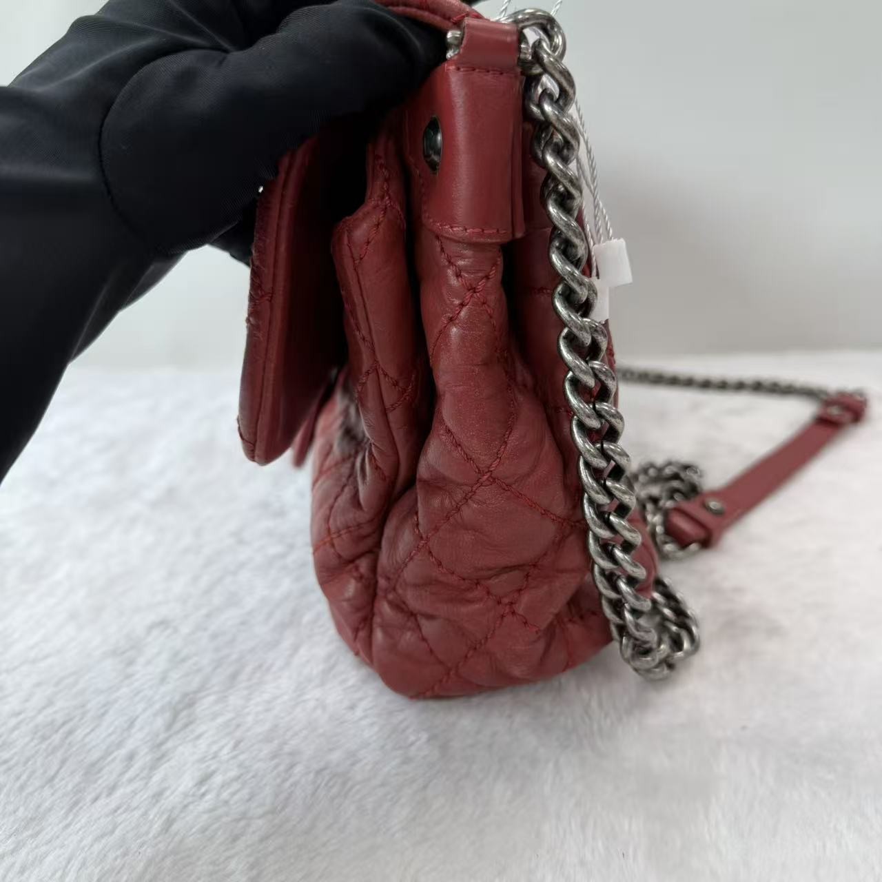 Chanel Jumbo Classic Red Lambskin Crossbody PD6933@pre-verified by eBay 26.07.09
