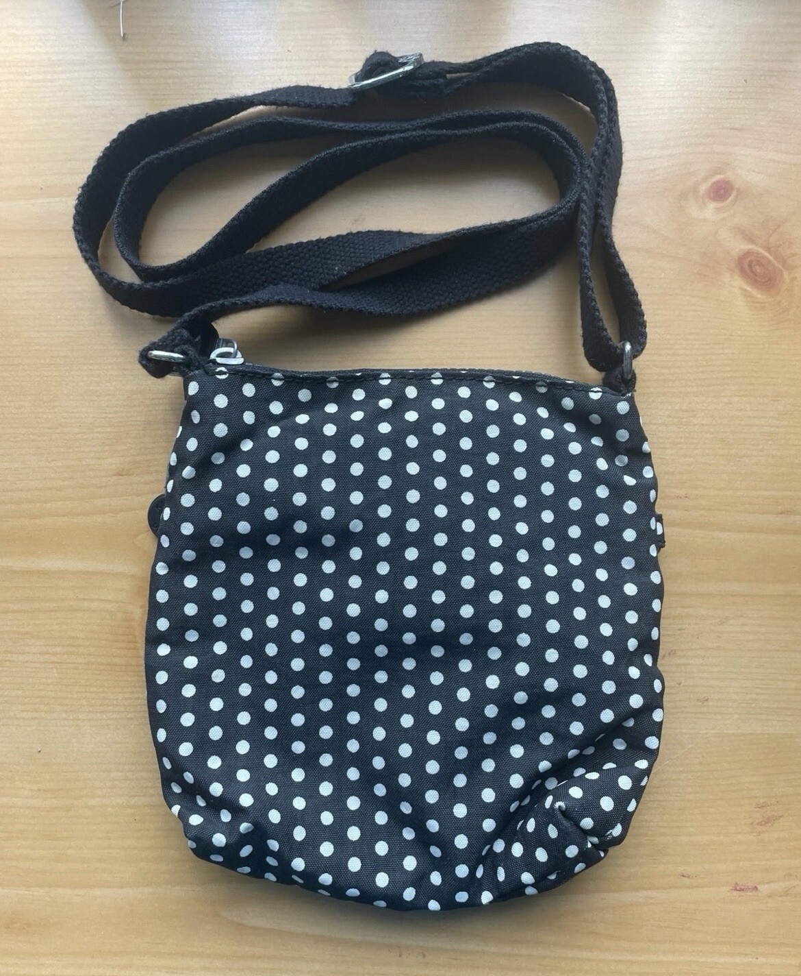Kipling Black Polka-Dotted Crossbody Bag