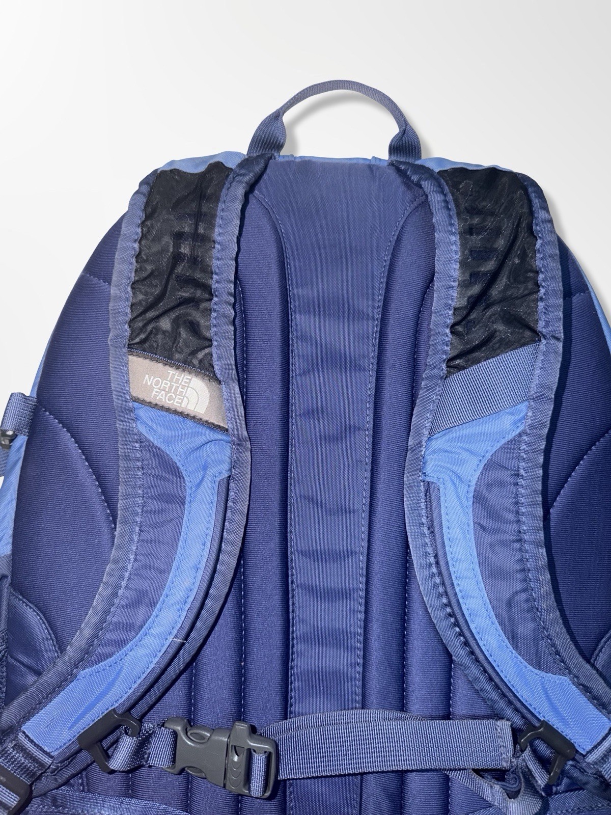 The North Face Borealis Backpack Laptop Bag School Hiking Outdoor Blue / Salmon