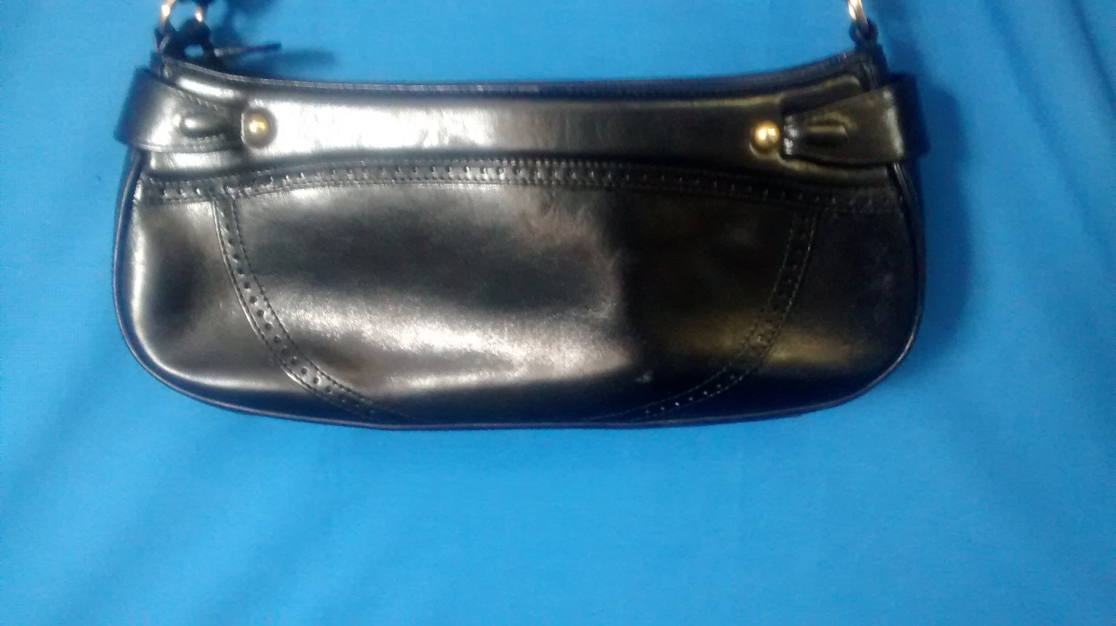 Brahmin Demi-Handbag Black Leather Strap Drop 12″