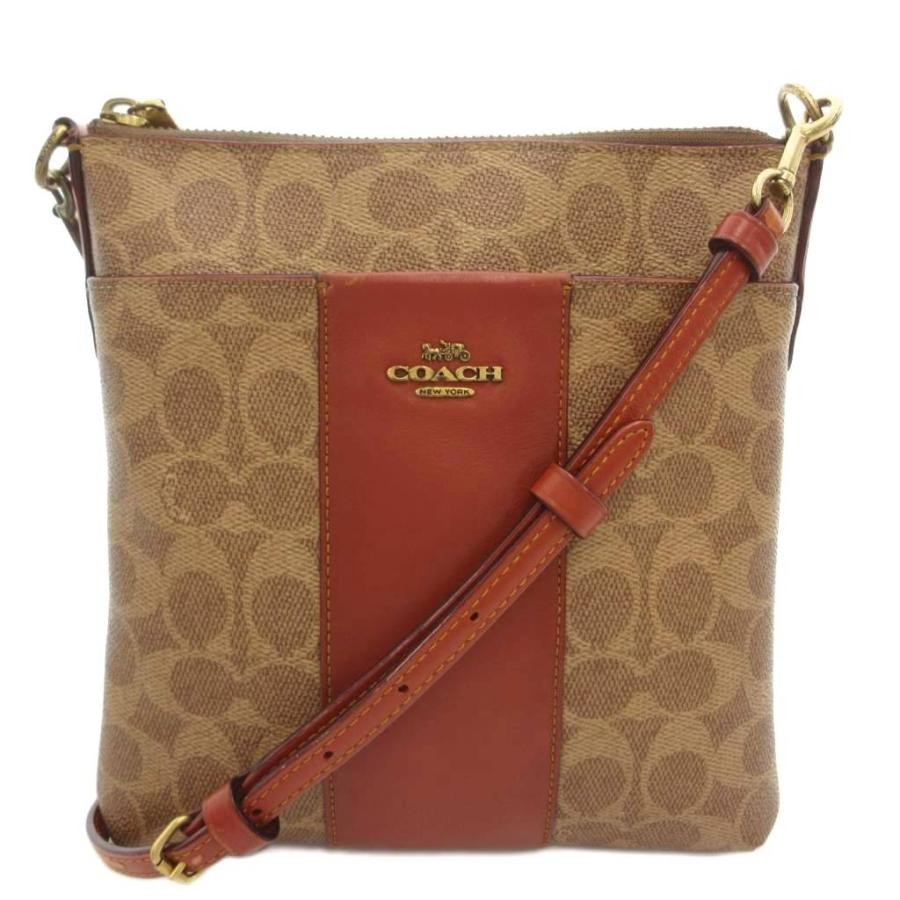 Coach 41321 Kit Messenger Signature Shoulder Bag Brown PVC Leather