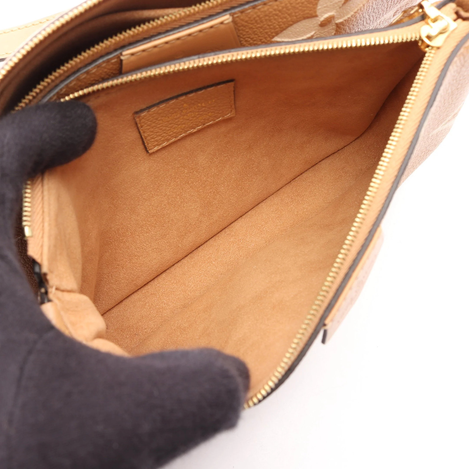 Louis Vuitton Pochette Shoulder Bag Beige Leather #RCB14077