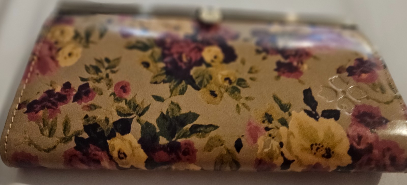 Parltricia Nash Cauchy Antique Rose Leather Frame Wallet