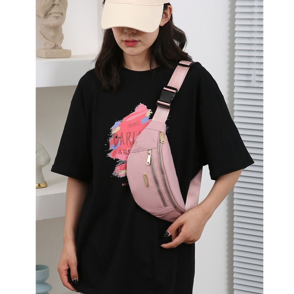 Men Women Fanny Pack Belt waist Bag Cross body Sling Shoulder Travel Sport Pouch