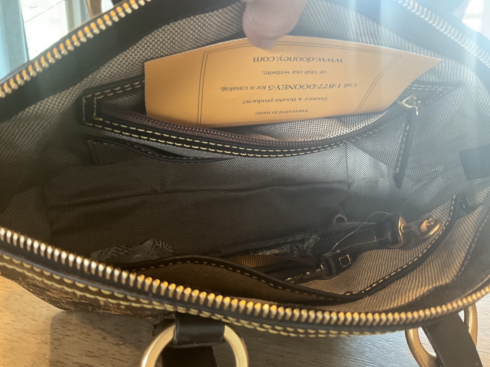 Disney DOONEY & BOURKE Star Wars Last Jedi Tote, Bag with registration card.