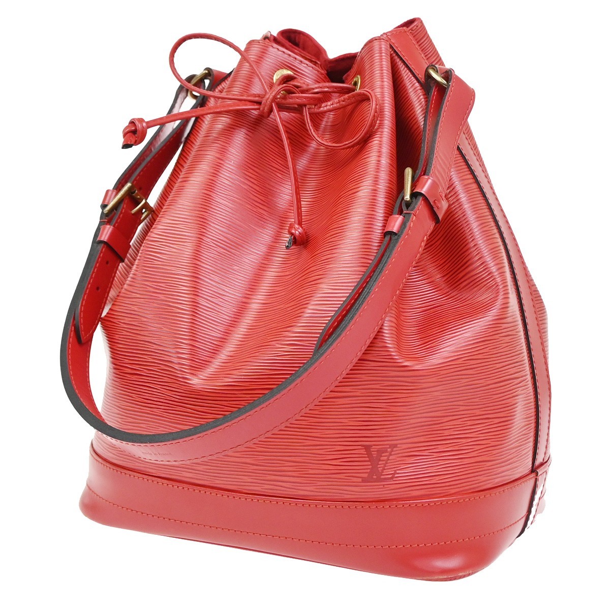 LOUIS VUITTON LV Noe GM Drawstring Shoulder Bag Epi Leather Red M44007 10YJ304