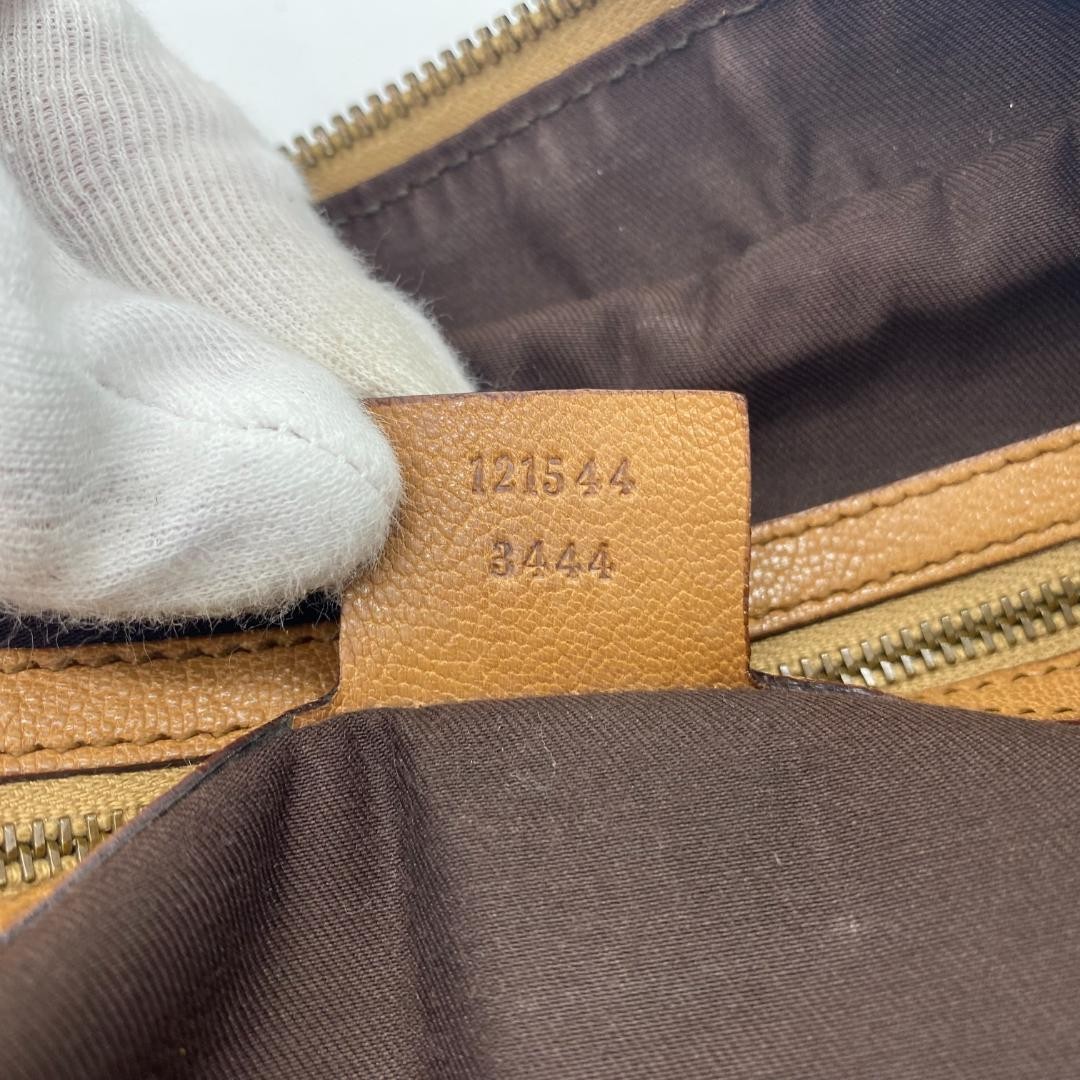 GUCCI Tote Bag with Interlocking G and Blondie in Brown Leather from Japan HJ