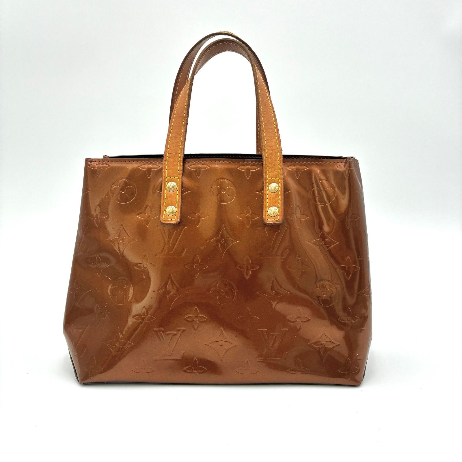 Auth LOUIS VUITTON Reade PM Vernis Hand Bag M91122 2Y6144