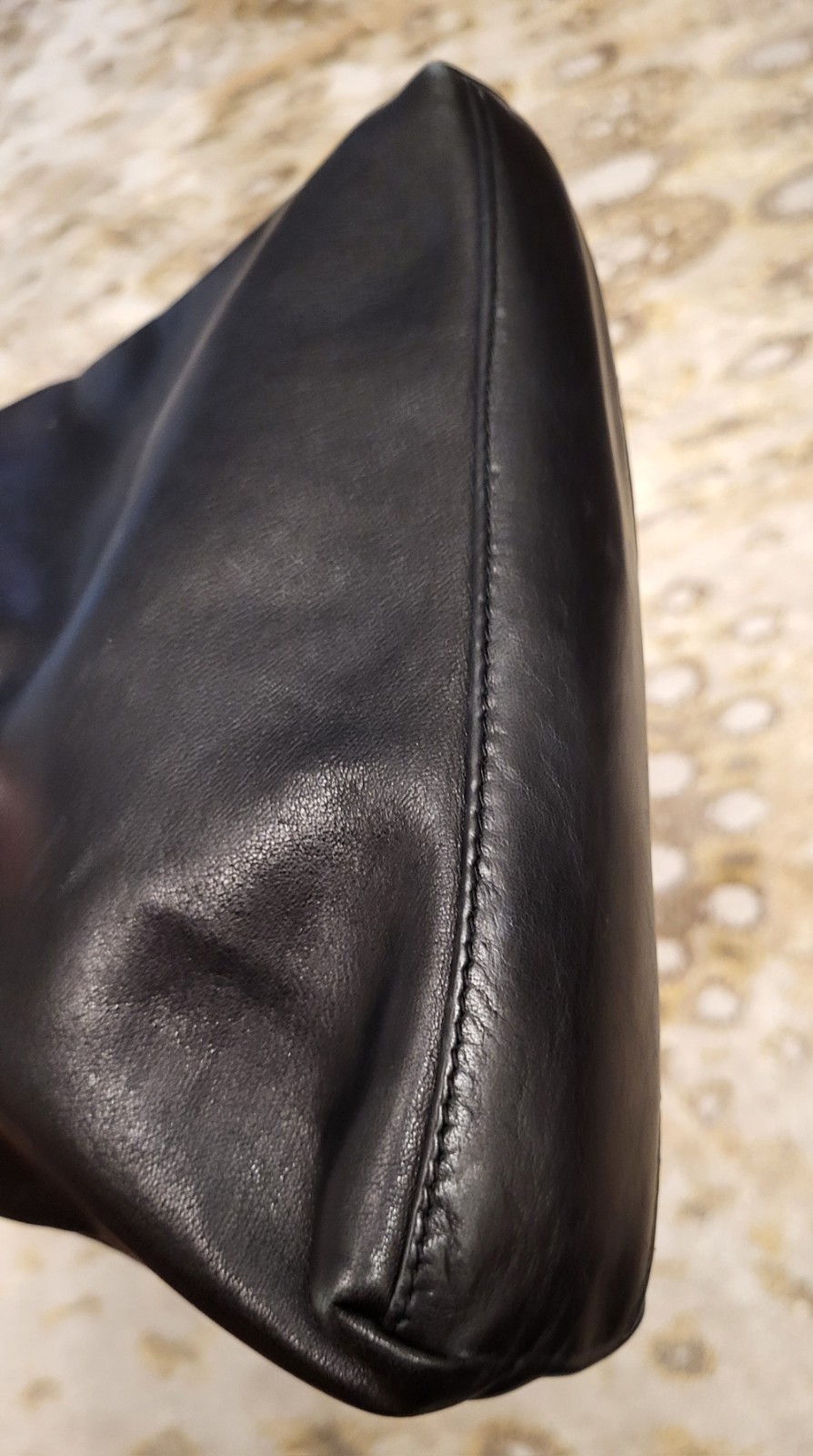 Vintage Banana Republic Black Leather Shoulder Bag Made In Italy Small Purse