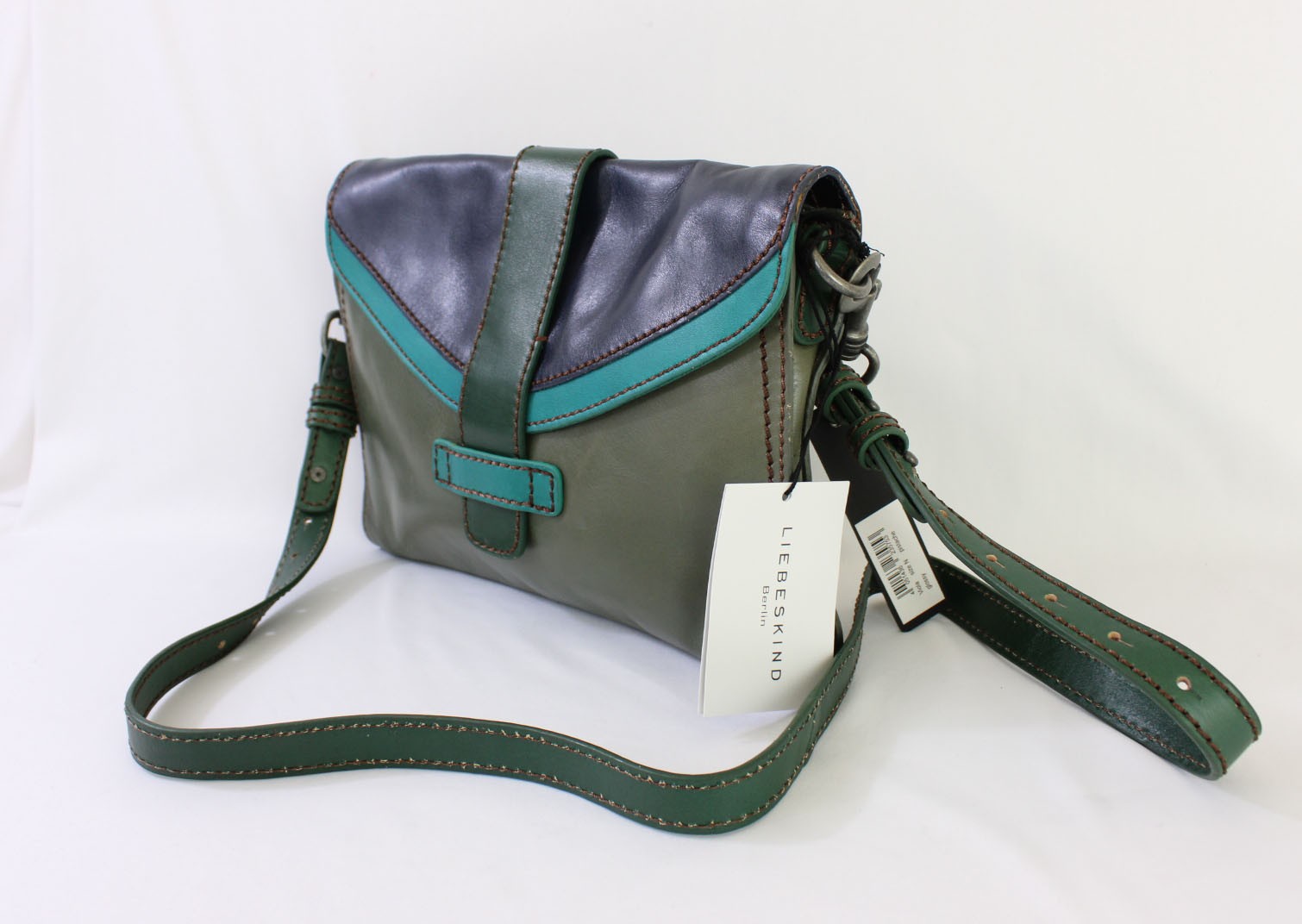 Liebeskind NWT Viola Tri Tone Leather Crossbody Handbag Shoulder Bag