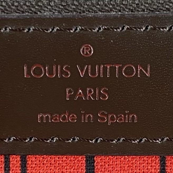 Louis Vuitton Neverfull Damier Ebene Tote MM N51105 Brown Canvas Vintage y2k