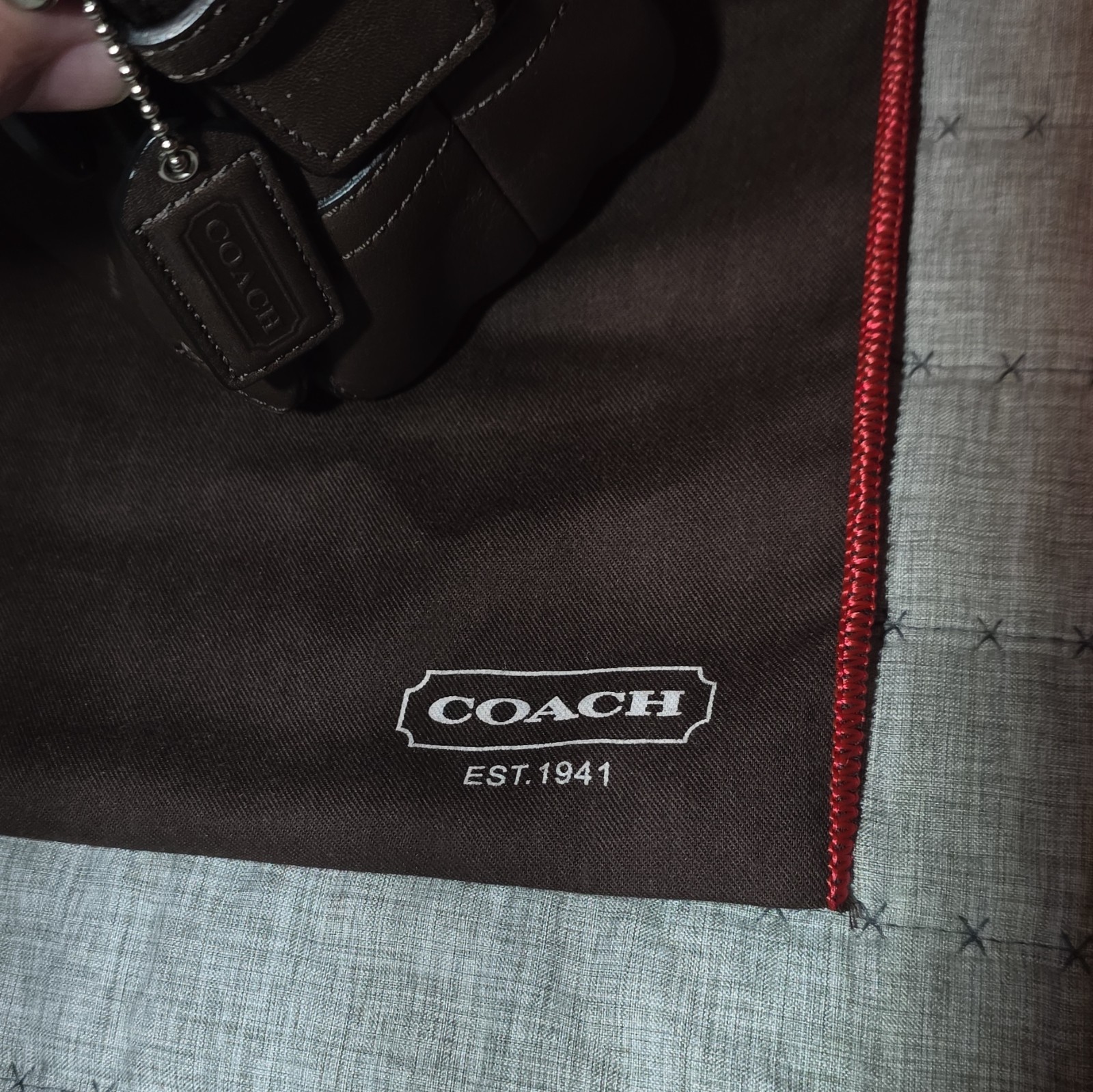 Coach MEDIUM 3653 Vintage Soho Chocolate Brown Leather Shoulder Bag