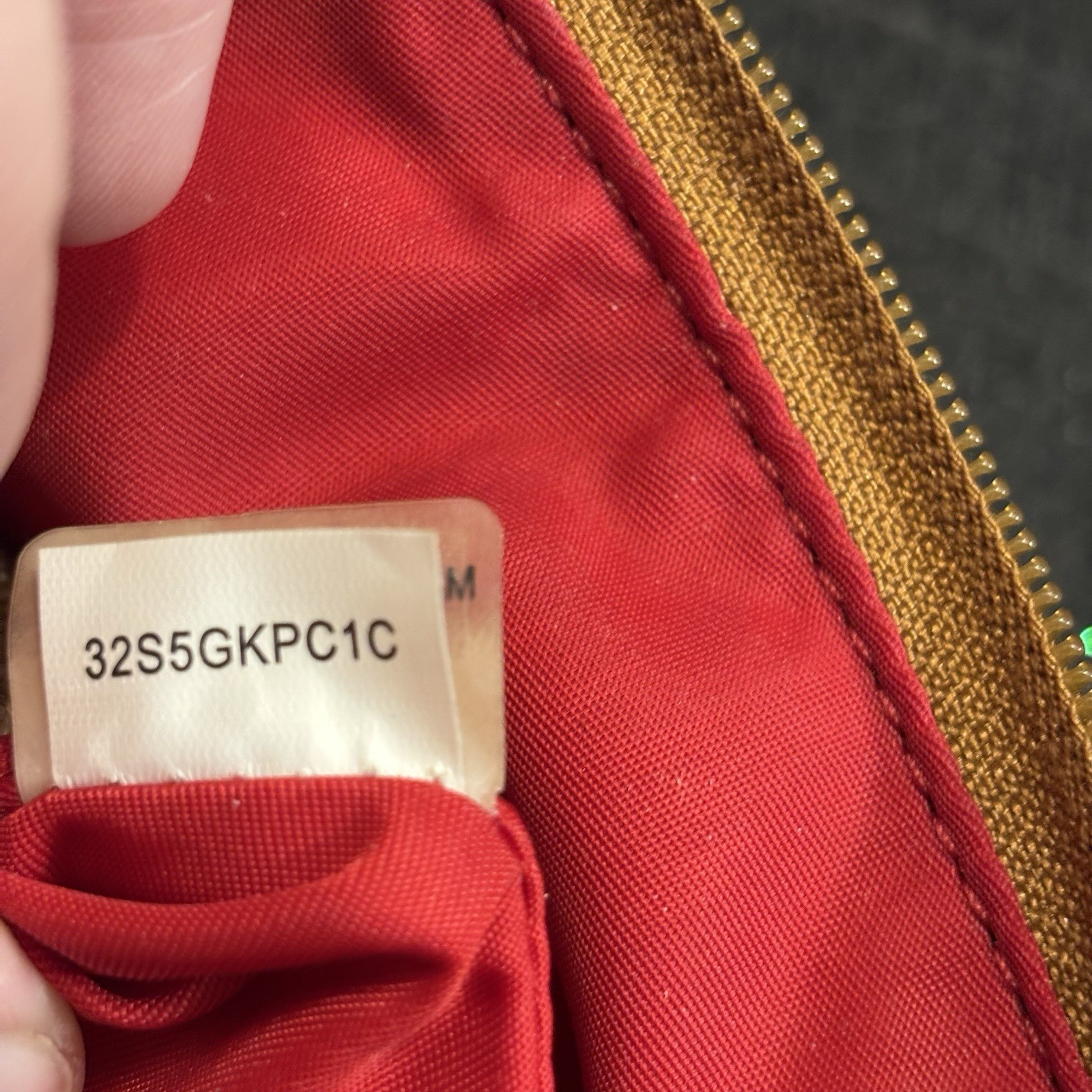 Michael Kors Nylon Crossbody Bag Purse Orange/Red