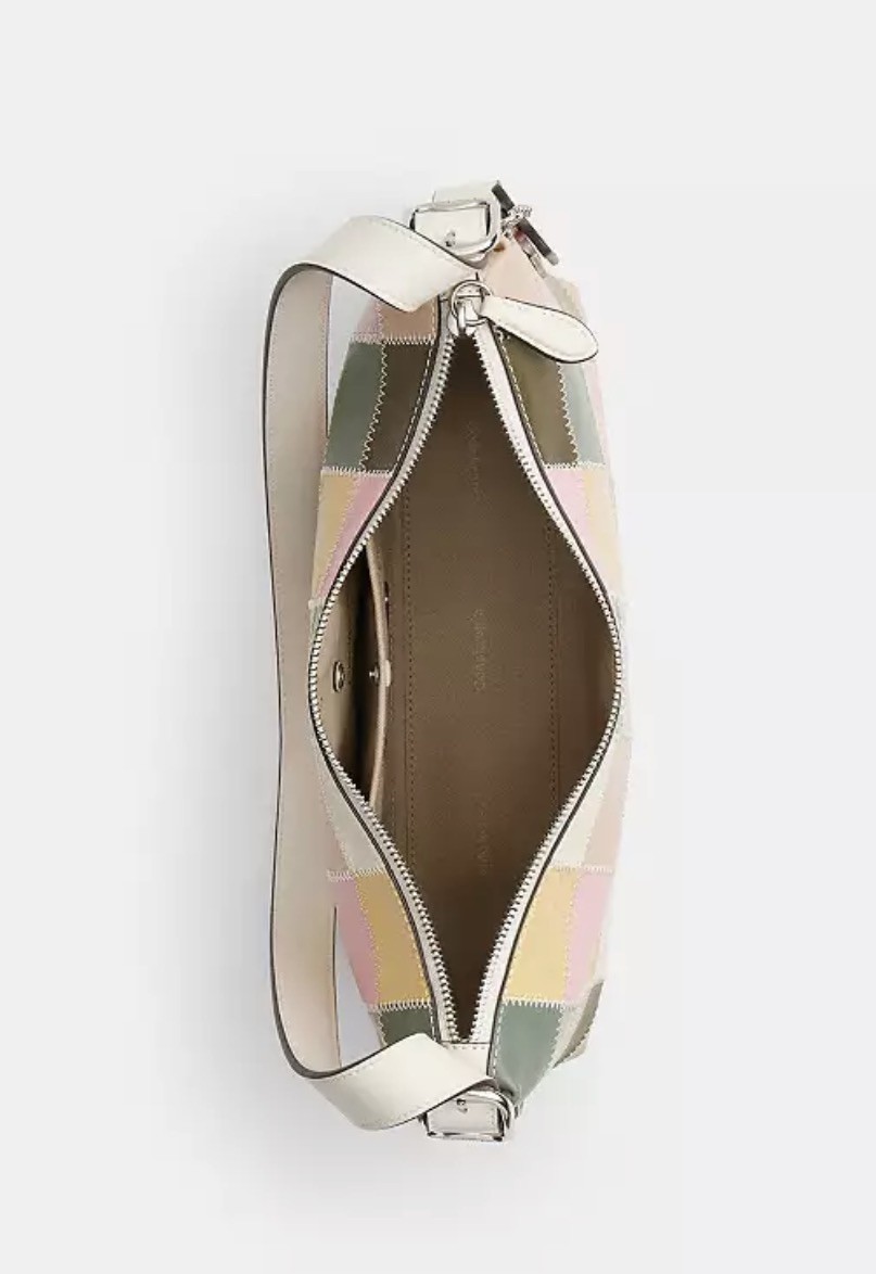 Coachtopia Easter Neapolitan Alter Ego Slouchy Shoulder Bag PINK OLIVE MULTI