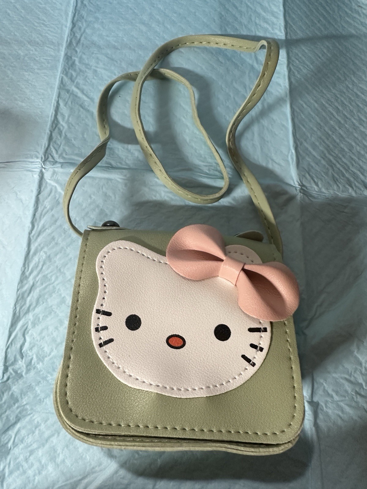 Children Hello Kitty Mini Crossbody Bag with Snap 4.5 in wide and 4 in height