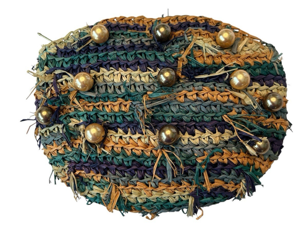 Flora Bella Woven Clutch