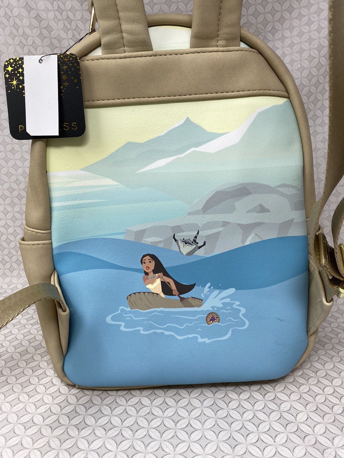 Loungefly Disney Pocahontas Scenery Mini Backpack Meeko Willow River