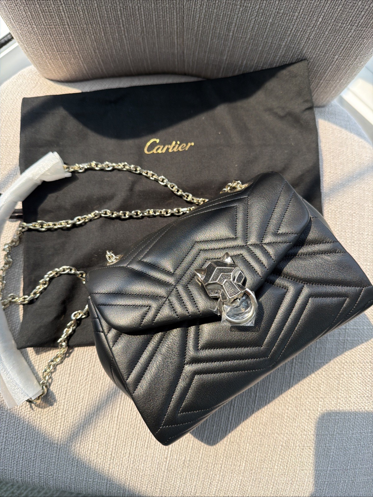 Cartier Mini Panthere Graphique Chain Bag New