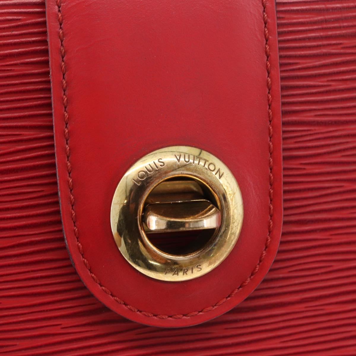 LOUIS VUITTON Epi Cluny Shoulder Bag Red M52257 LV Auth ka3024