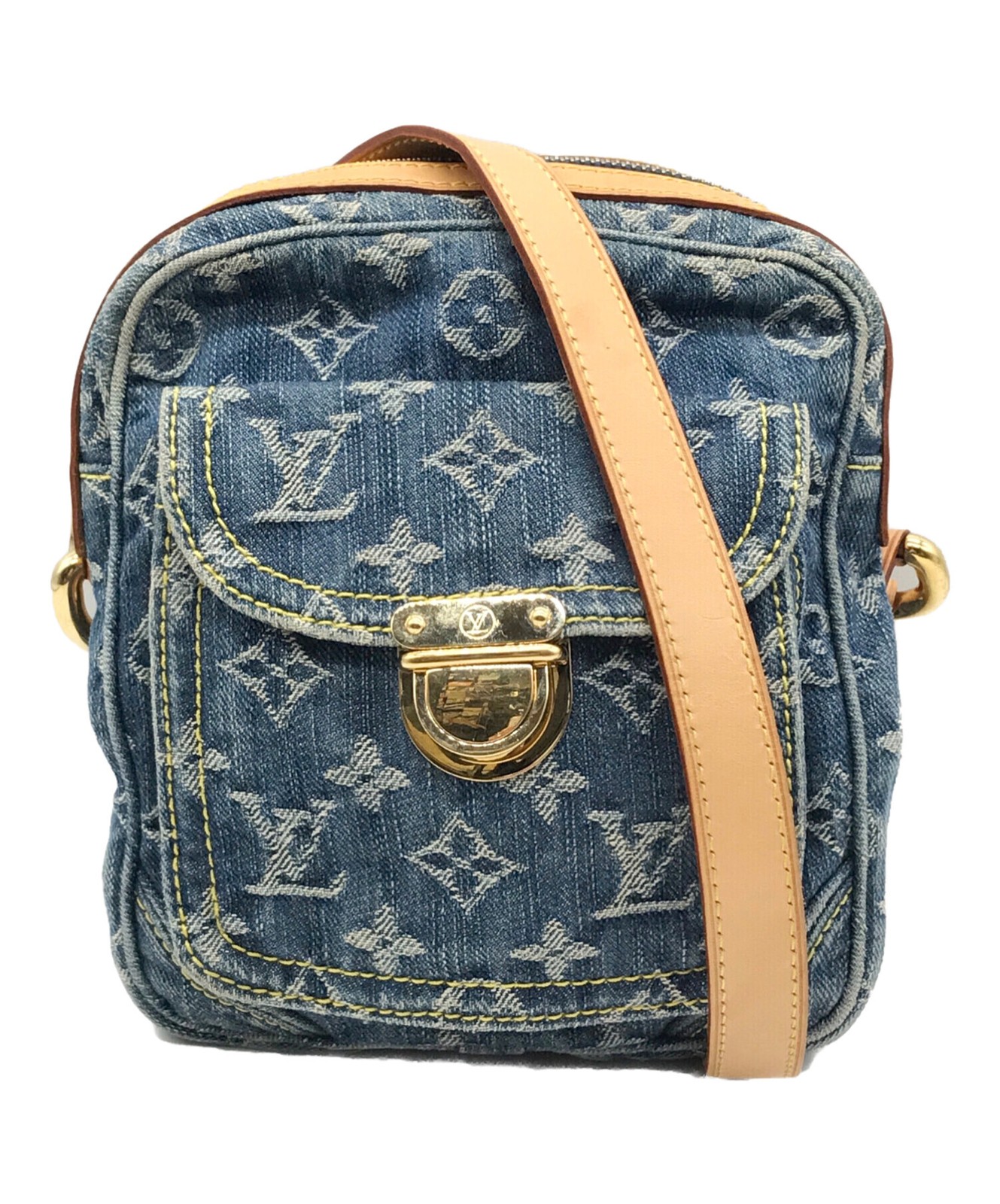 Louis Vuitton Monogram Denim Camera Bag/Shoulder Bag M95348 Indigo #TFB587
