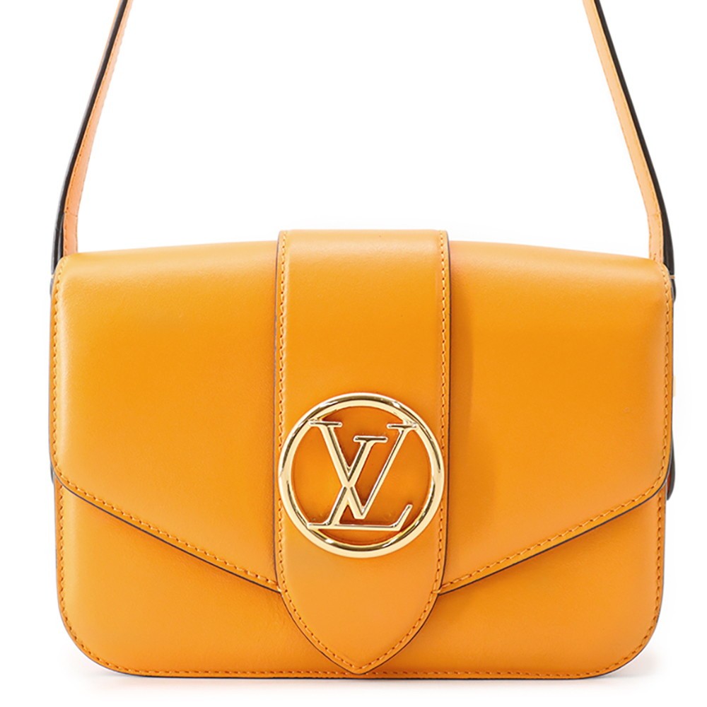LOUIS VUITTON LV Pont Neuf Smooth Cowhide Leather Summer Gold M55946