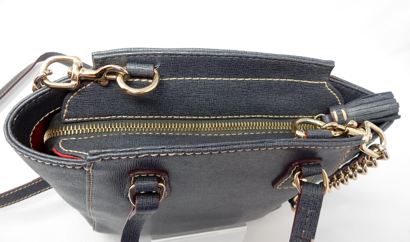 Dooney & Bourke Dark Gray Saffiano Crossbody Bag